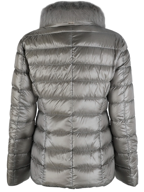 Herno Woven Down Jacket, Grey